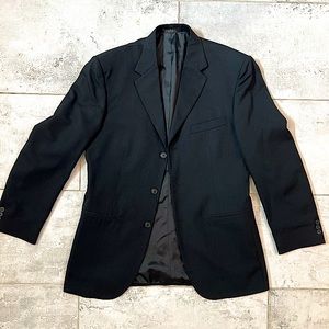 Mens black city streets custom fit suit